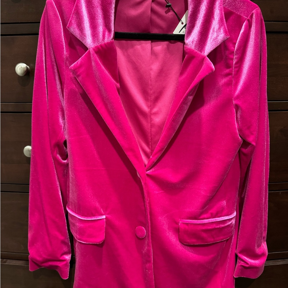 Brand New Pink Velvet Women's Blazer